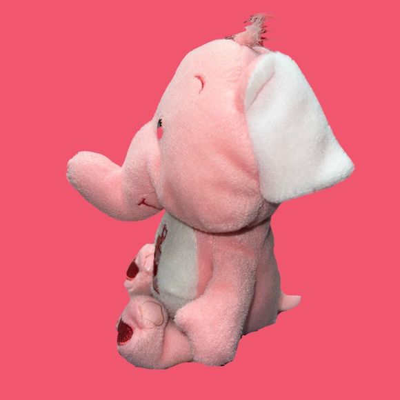 2004 Care Bear Cousins Collector Lotsa Heart Elephant Beanie Plush 8” - Picture 2 of 5